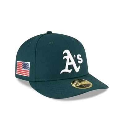Oakland Athletics Gorra | New Era MLB Crystals From Swarovski Flag Low Profile 59fifty Fitted Cap Mexico - Verdes